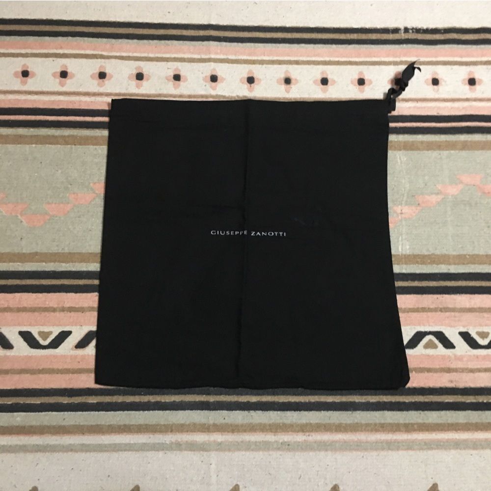 Giuseppe Zanotti black drawstring dustbag new